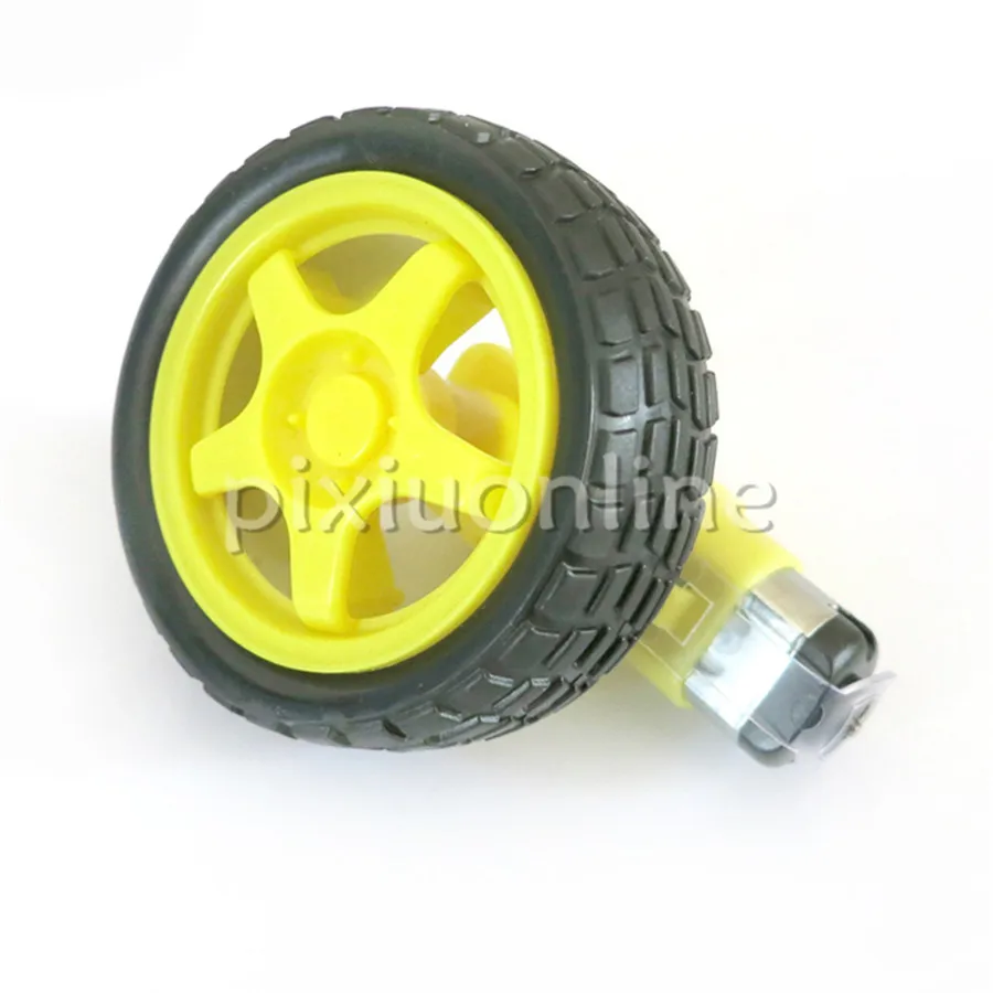 Free Europe Shipping J720b TT Gear Motor and Rubber Wheel Suit Reduction Ratio 1:48 Model Car Power Parts