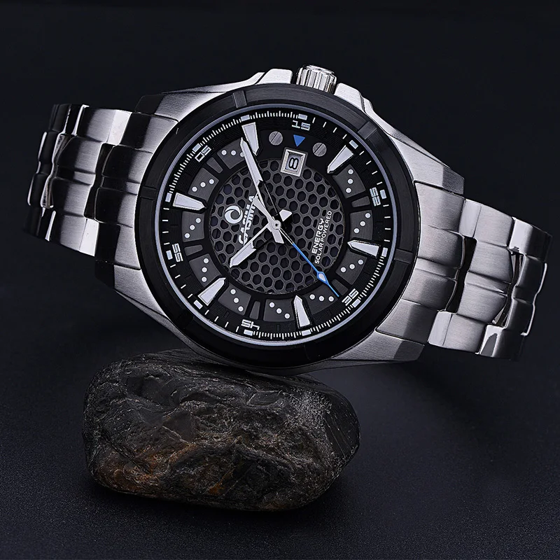 Relogio Masculino CASIMA Military Quartz Watch for Men Solar Energy Charge Sapphire Wristwatch Waterproof Clock Reloj Hombre