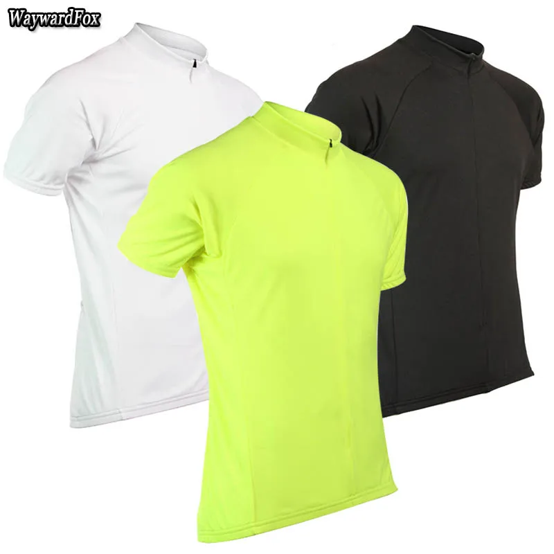 

NEW men's black/white/Fluorescent green cycling Jersey top Short sleeve Cycling Clothing bike wear shirt