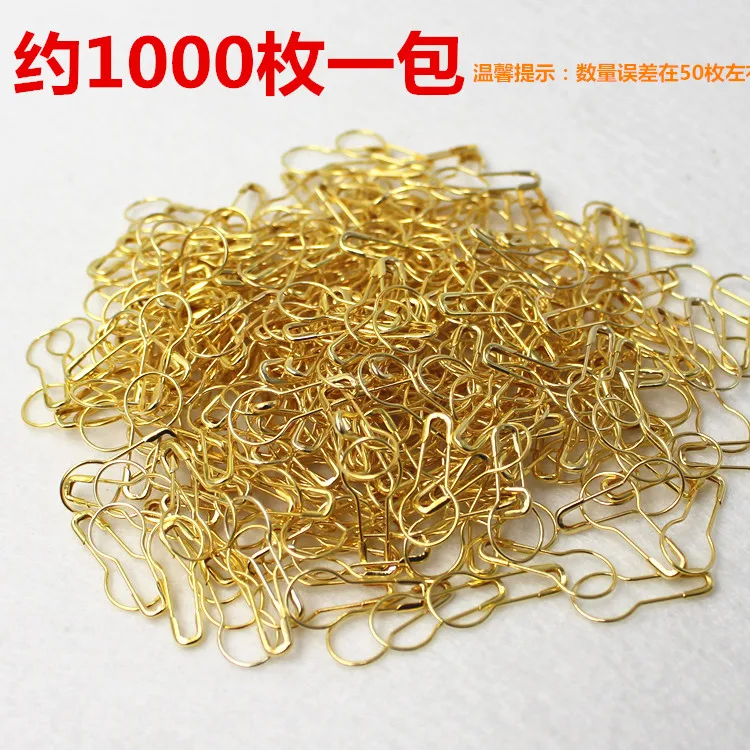 1000pcs Garment accessories gourd shaped pin safety pin brooch tag small pear shaped copper iron pin