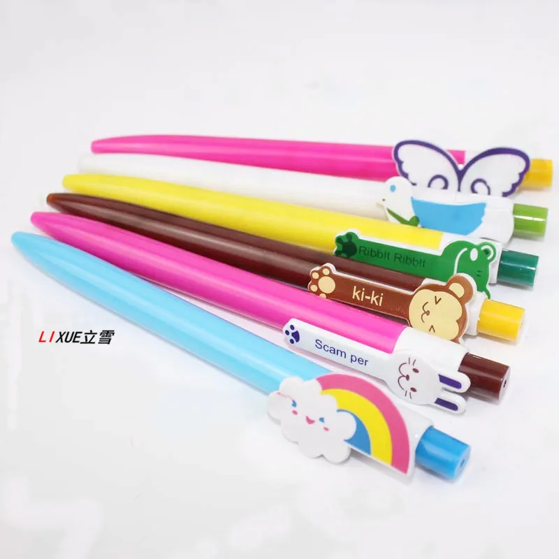 36pcs Creative Stationery Rainbow Wings Ball Pen Cartoon Animal Pen Student Pen Children's Prize