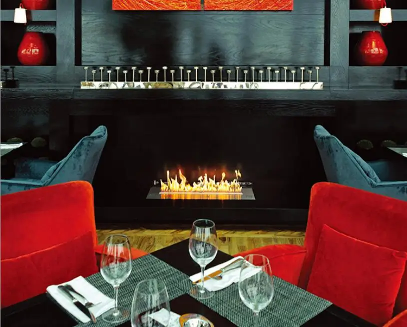 

30 inch real fire electric intelligent smart bio ethanol fireplace wall mounted