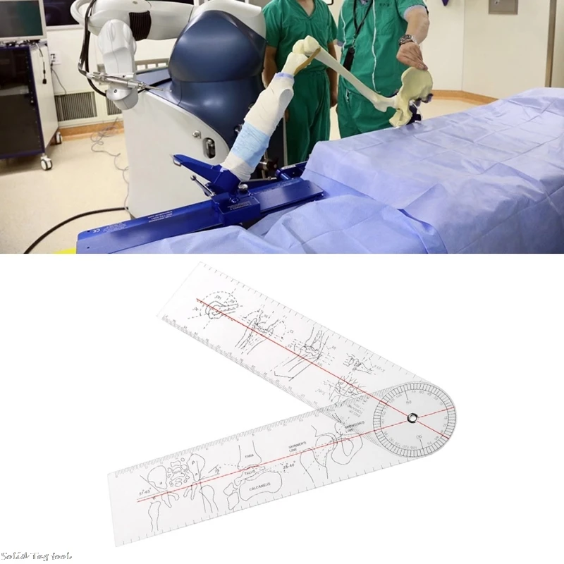 Goniometer Medical Ruler Rule Joint Orthopedics Tool Instruments Plastic 4XFD