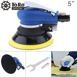 TORO 5/6 Inch Non-vacuum Pneumatic Polisher Machine Non Vacuum Air Sander for Car Polishing/Finishing/Paint Care/Rust Removal