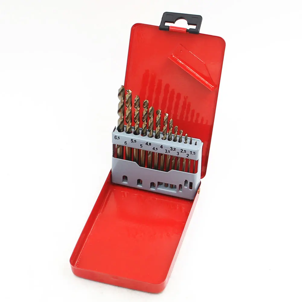 WREOW 13 Teile/satz HSS Bohrer Bit Set Voll Boden Hohe Geschwindigkeit Gerade Schaft ferramentas Holz arbeit Metall Stahl Twist Kit hand werkzeuge