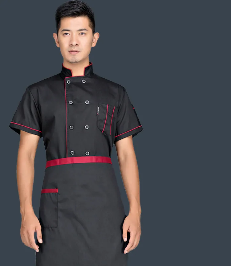 Nieuwe Collectie Herfst & zomer Hotel Restaurant Keuken Man Chef Jacket Lange mouwen en korte mouwen Werkkleding Uniform koken Kleding