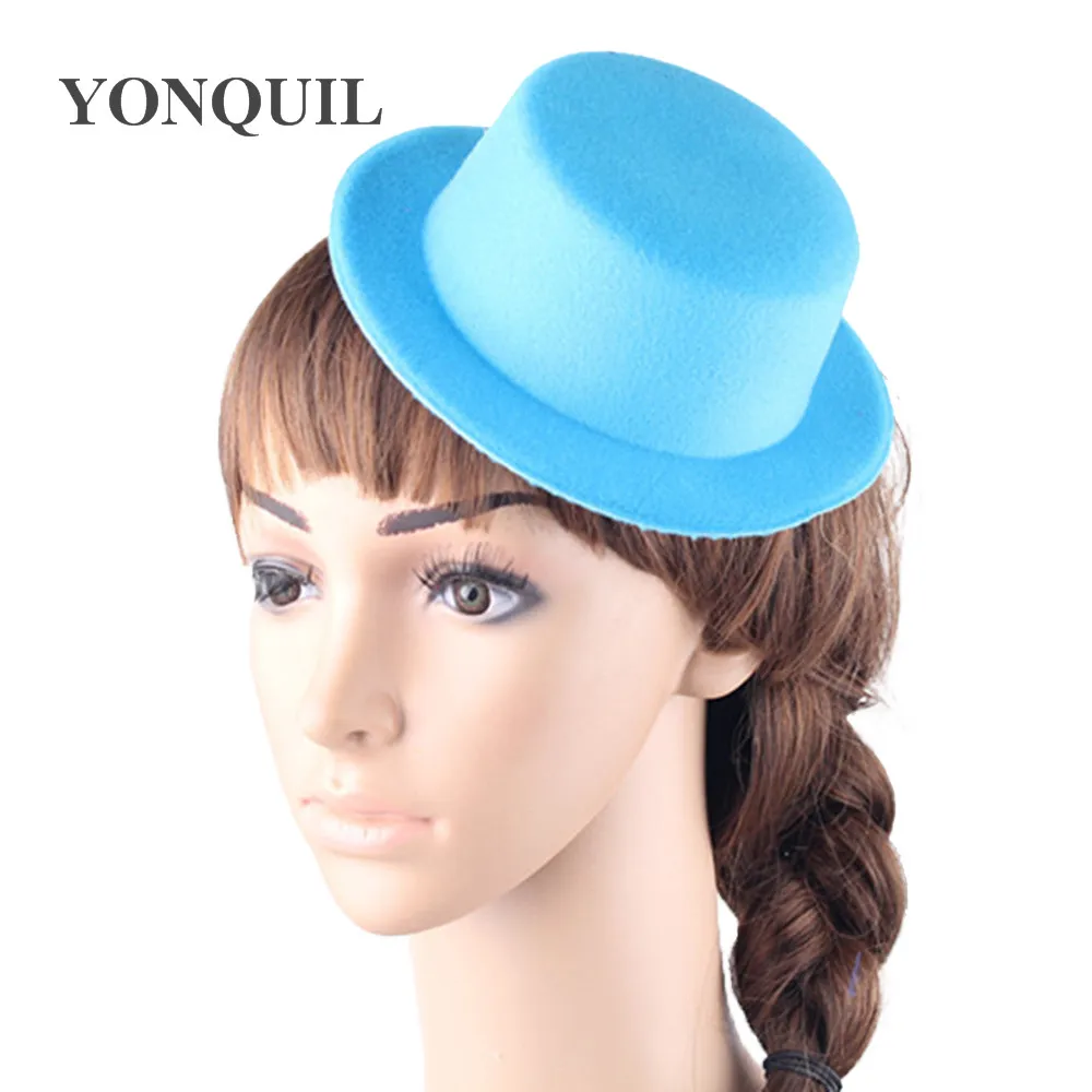 Women 17CM Mini Top Hat Children Fascinator Hats EVA Boy Girl Wedding Hen Party Festival Dance Hat DIY Craft Hat Base 1PCS/LOT