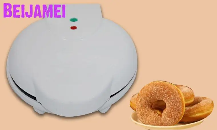BEIJAMEI جودة عالية 220 فولت غير عصا الكهربائية دونات صنع فطيرة صانع صغيرة دونات الهراء آلة لأداة المطبخ المنزلية