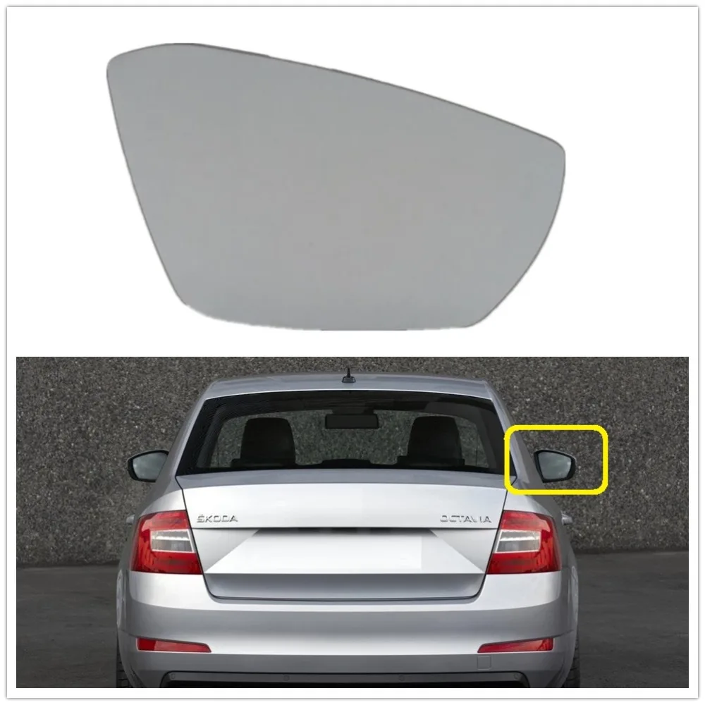 Drzwi z prawej strony lusterko wsteczne szkło podgrzewane do VW Octavia A7 Mk3 (5E) Sedan i Combi 2013 2014 2015 2016 2017 2018 2019