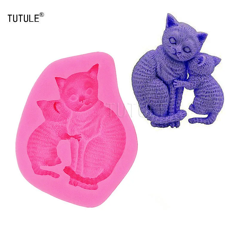 

Gadgets-Cats silicone mold, fondant cake,Cookies chocolate, handmade soap bakeware, pudding jelly mold-silicone cat mold