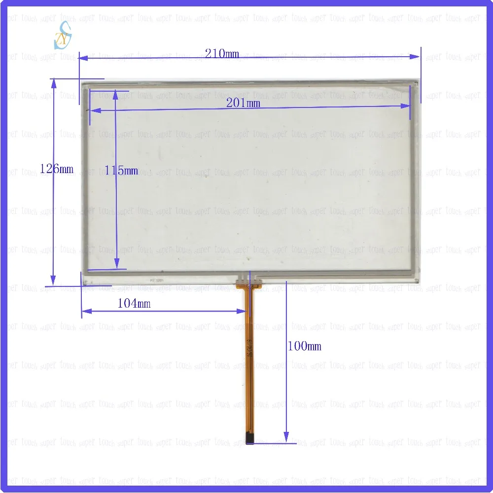 

ZhiYuSun 210mm*126 mm PZ3200 9inch 4lines Touch Screen glass resistive USB touch panel 210*126 this is compatible