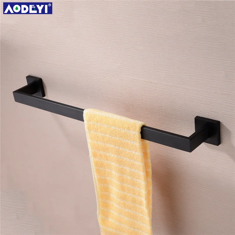 Bathroom Hardware Set Black Bath Robe Hook Towel Rail Rack Bar Shelf Toilet Paper Holder Toothbrush Holder Bathroom Accessories