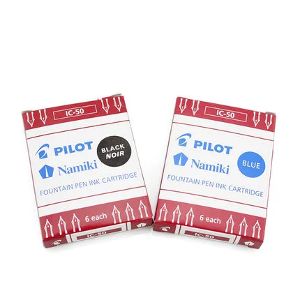 Pilot IC-50 IC50 ic50 Namiki Fountain Pen Ink Cartridge 6 pcs/box Black/Blue/Red Fountain Pen Ink