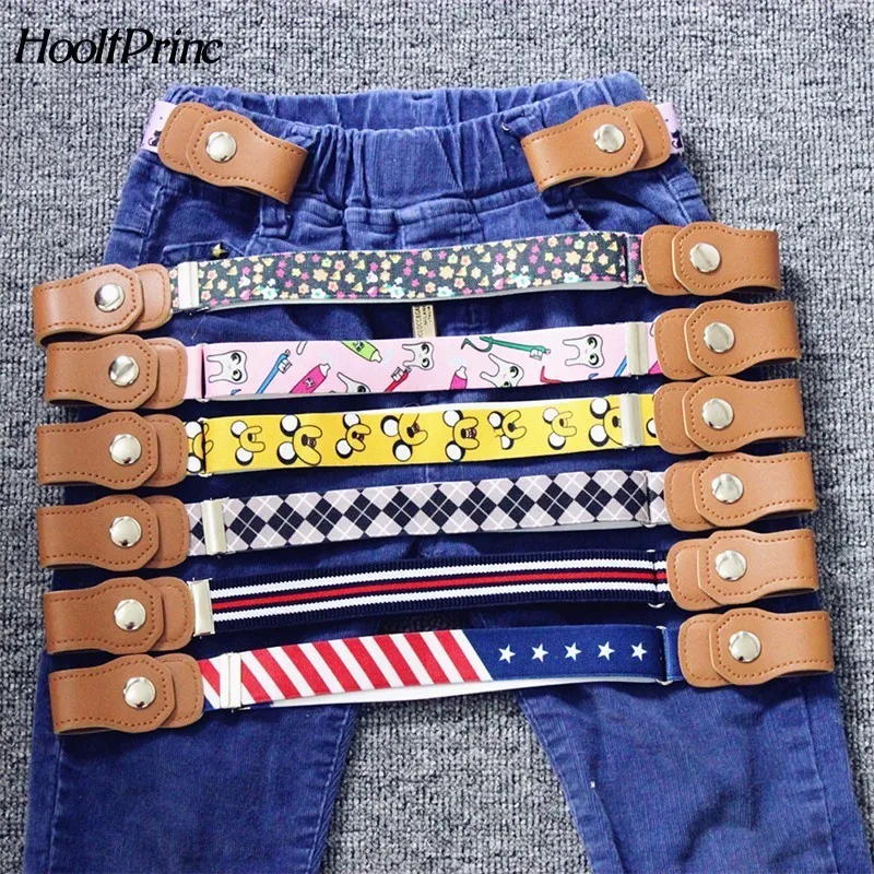 2019 Hot New Children Elastic Belt Pants For Girls  Boys Anti Deduction Belt Baby Nursery Essential 16 Colour Kid's Jeans Belt