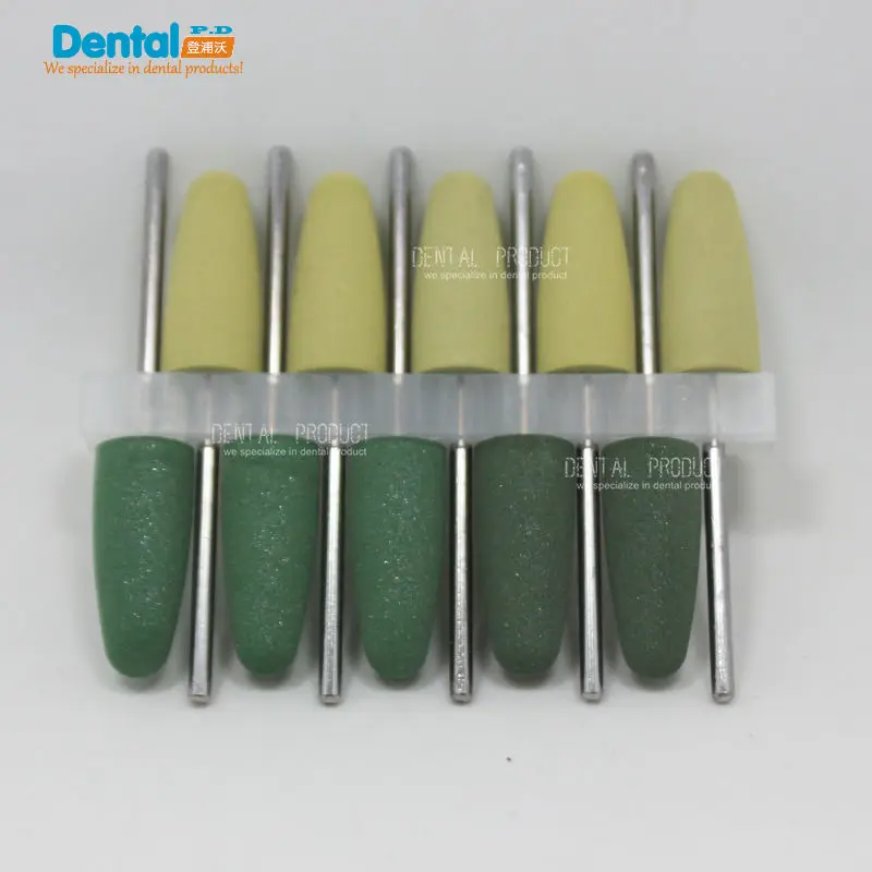 

1Set/10pcs Dental SILICONE Polishers Resin Base Acrylic Polishing Burs 2.35mm