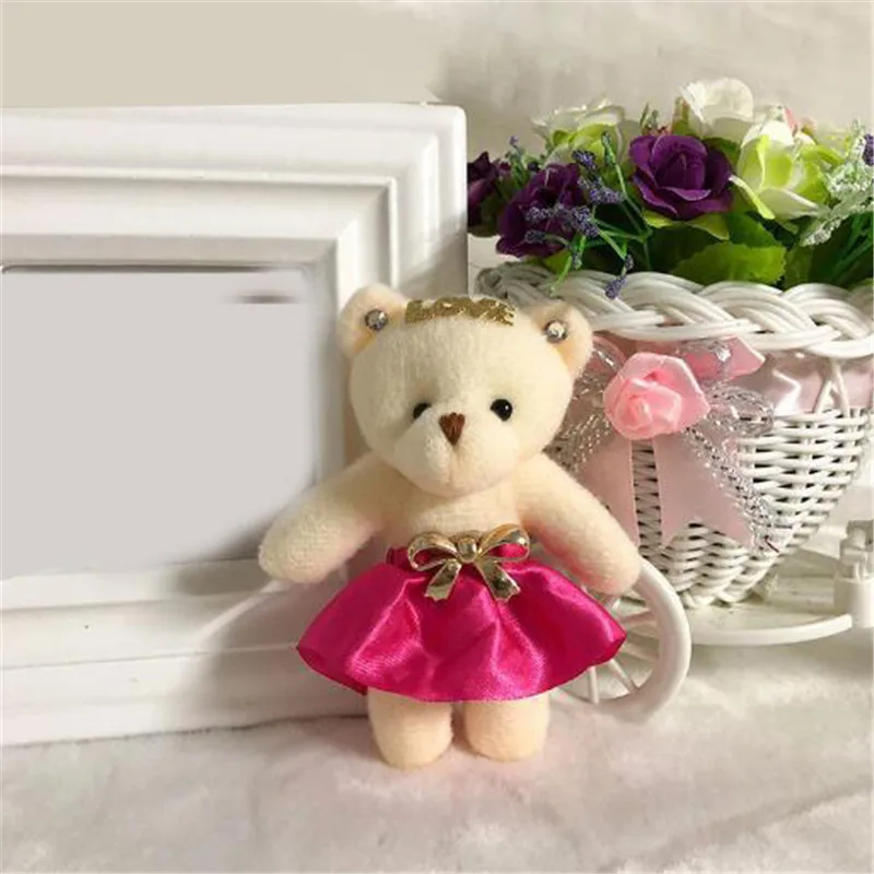 LOVE Bear Peluche Jouets, Pendentif, Unisexe, Mignon, Ours Doux, Multicolore, Pour Leon, Cadeau, Vente en Gros, 11cm, 1 Pièce, 10 Couleurs