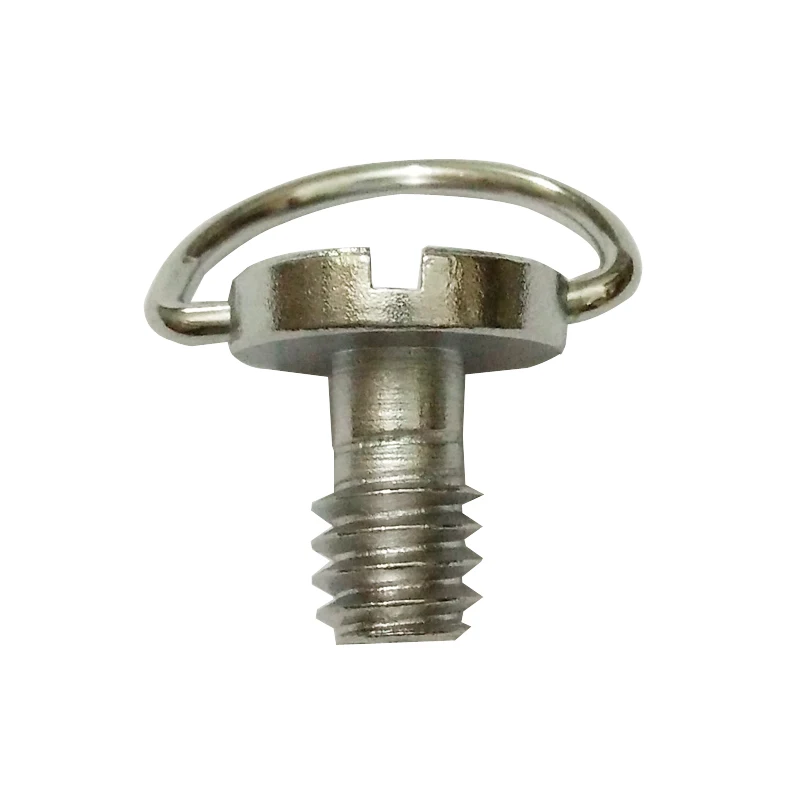 Vis à anneau en D de 1/4 pouces pour trépied d'appareil photo DSLR, plaque à dégagement rapide