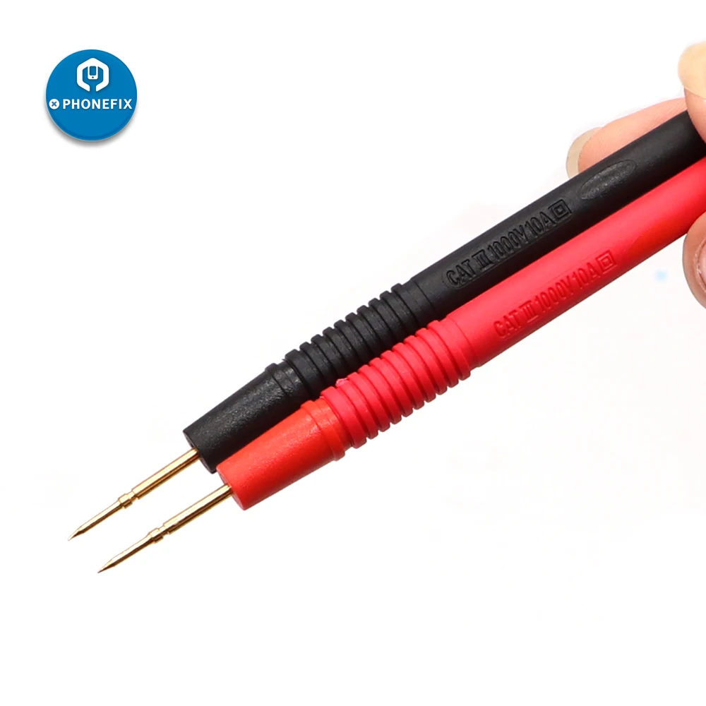 PHONEFIX puntali per Test sonda universale Pin per multimetro digitale punta dell'ago Tester Tester sonda cavo penna cavo 1000V 20a/10a