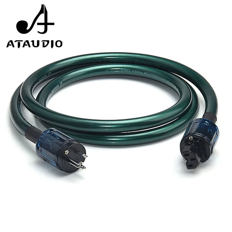 ATAUDIO Hifi OCC Power Cable With US Plug High Performance Power Cord to amplifier, CD player, DAC