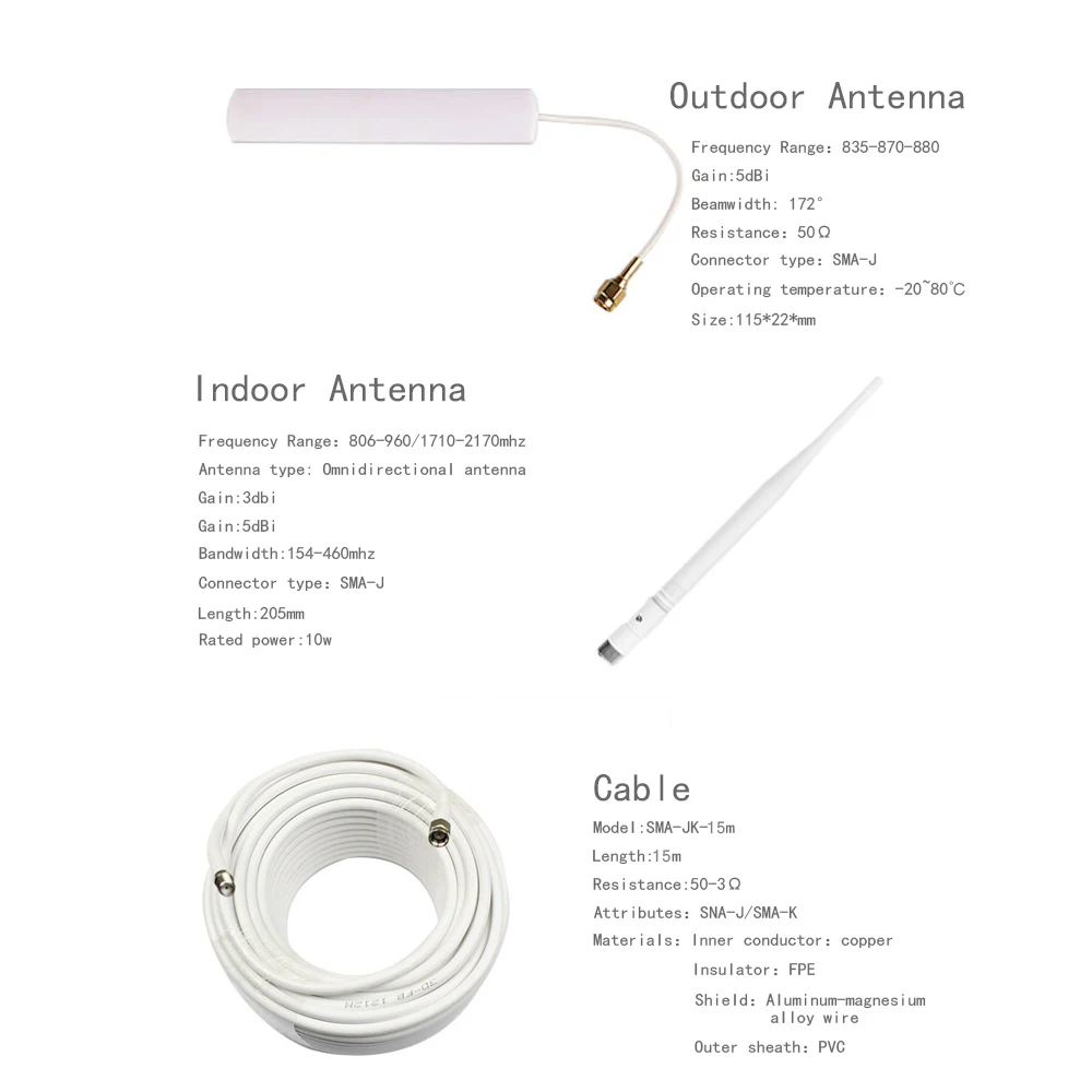 ATNJ LCD Display 70dB Gain 4G LTE 1800mhz Repeater DCS 1800 Cellphone Signal Booster Mobile Cellular Amplifier Repetidor Celular