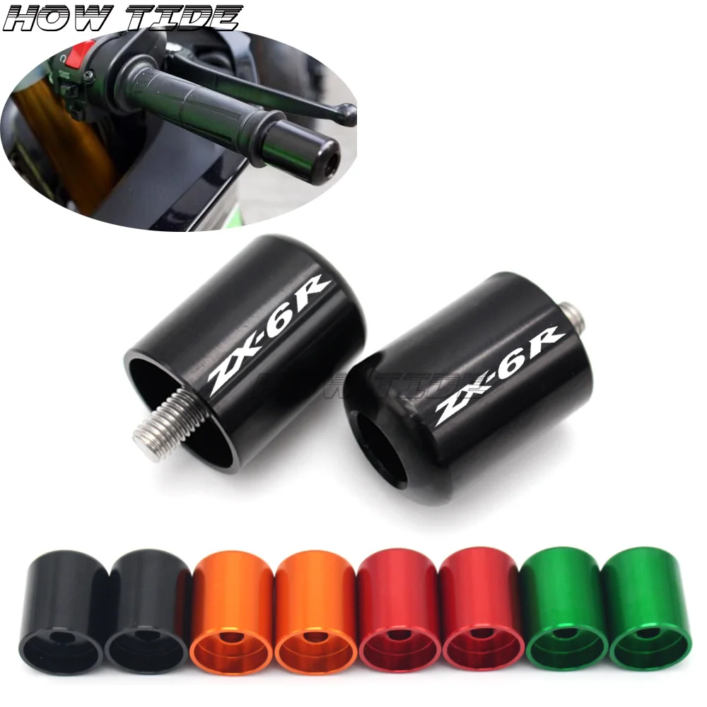 

For Kawasaki 636 ZX-6R 2013-2017 2014 2015 2016 CNC Handlebar Grips Bar Ends Cap Cover Slider Motorcycle Accessories