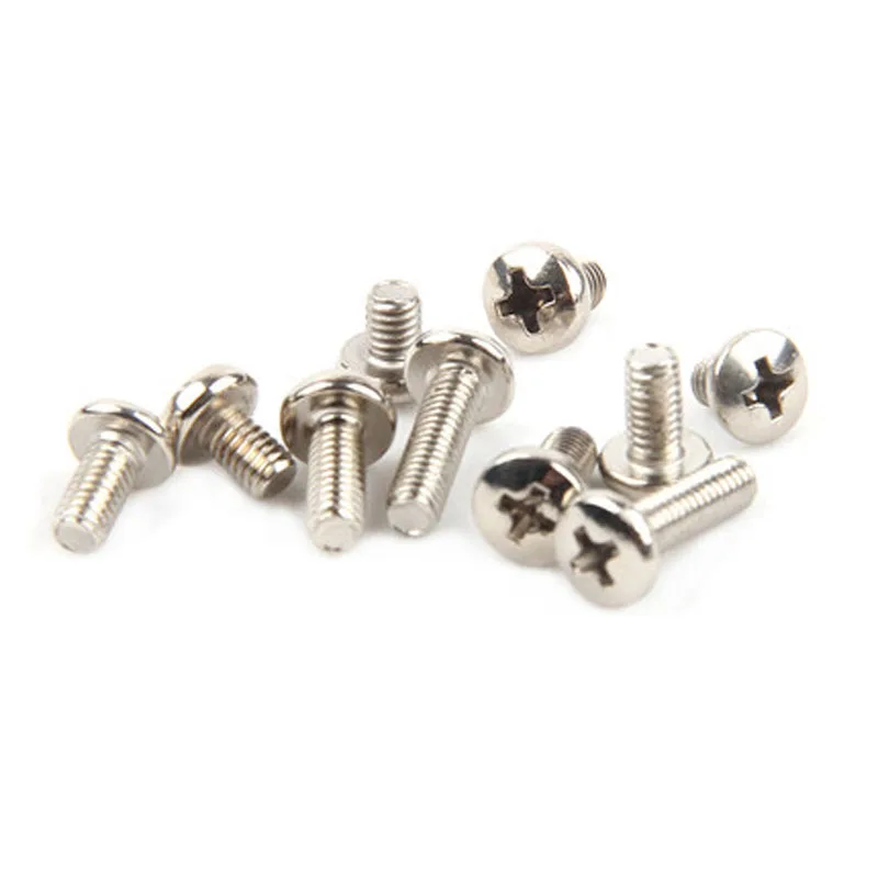 

20pcs M4 Round head Phillips Screw Stainless steel Machine Screws 304 Bolt Length 4-40mm