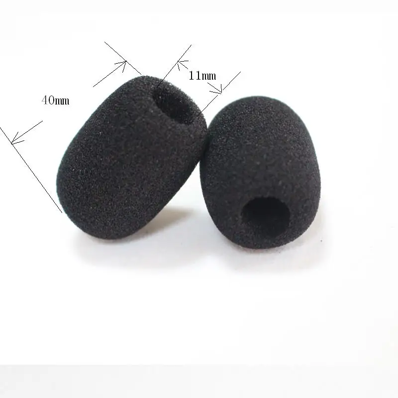 4Pcs M-1132 Foam Microphone windscreens windshields with 11mm hole and 40mm overal length free shipping by post