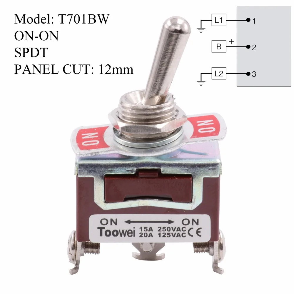 Kippschalter SPST DPDT DPST SPDT AUF-AUF AUF-WEG-AUF AUF-OFF AC Power Rocker schalter AC 250V 15A 125V 20A – Detail 6