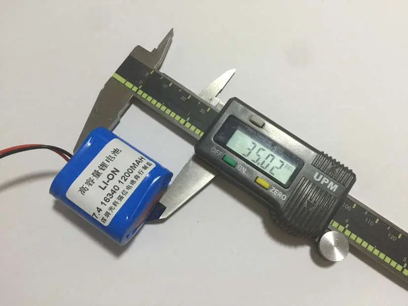 جديد حقيقي 7.4 فولت بطارية ليثيوم بوليمر بطارية قابلة للشحن 16340 1200MAH لوحة دوائر كهربائية اثنين من سلسلة المعدات