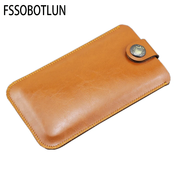 FSSOBOTLUN,For Samsung Galaxy S24 Ultra Phone Case Sleeve Pouch Cover for Galaxy S24 Handmade Microfiber Leather Protective Case