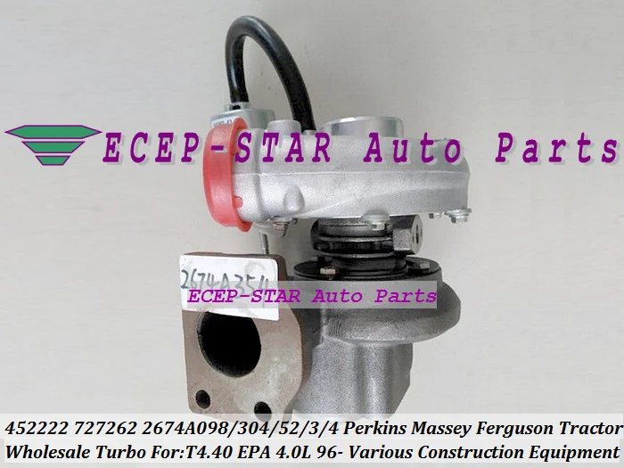 Free Ship GT2052S 452222 452222-0003 727262-0003 2674A353 2674A354 Turbo For Perkin Construction Massey Ferguson Tractor T4.40