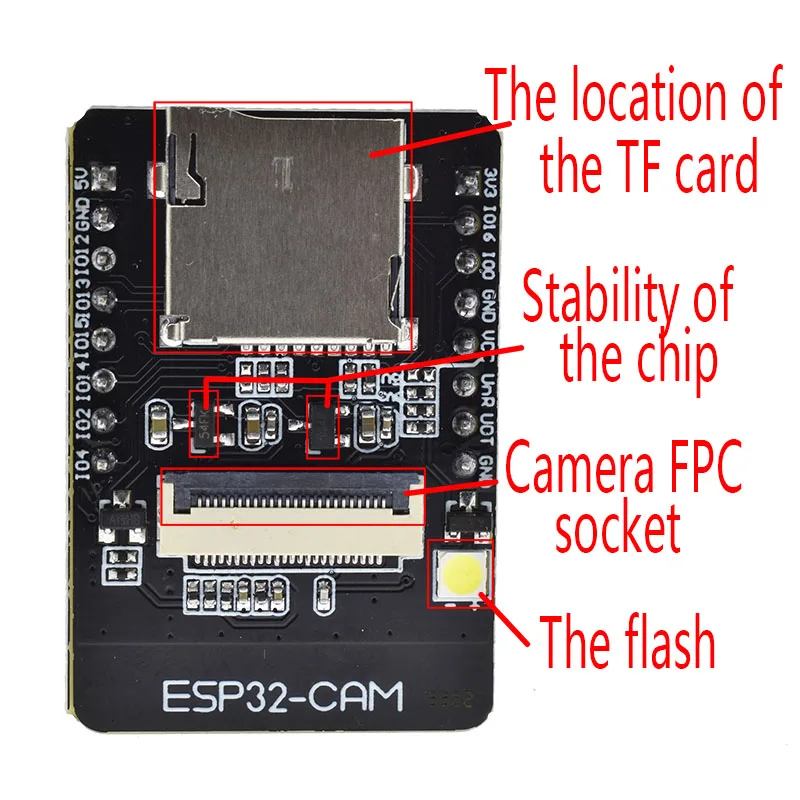 ESP32-CAM ESP-32S WiFi Modulo ESP32 seriale a WiFi ESP32 CAM Bordo di Sviluppo 5V Modulo della Macchina Fotografica di Bluetooth con OV2640