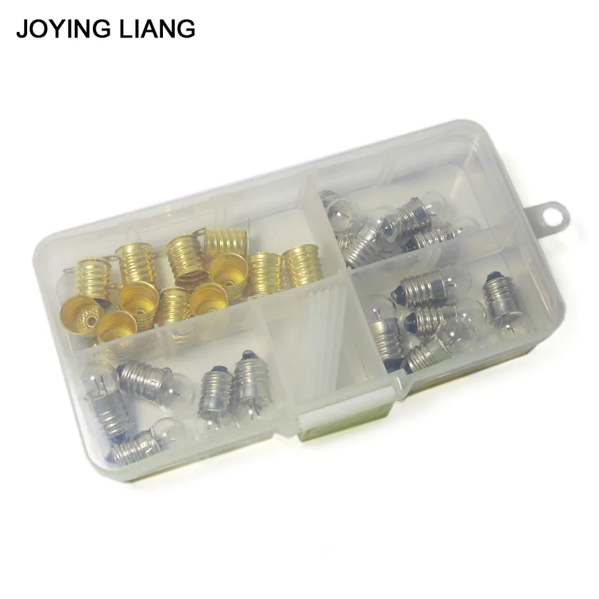 JOYING LIANG Mixed PACK 1.5V /2.5V / 3.8V 0.3A Light Beads Student Physical Electric Experiment Mini Lamp Small Bulb + Holder