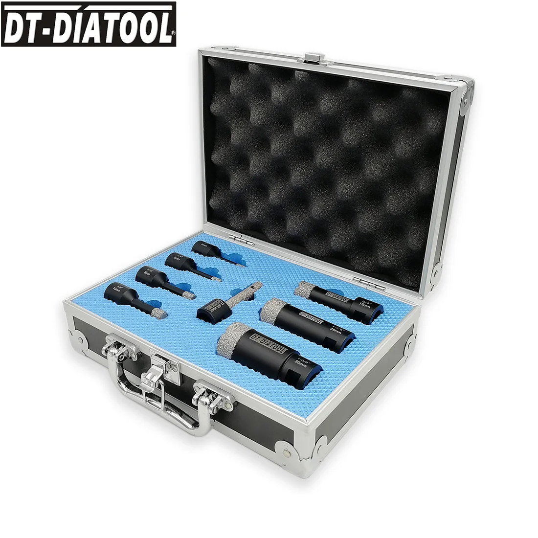 1boxed Vacuum Brazed Diamond Drill Core Bits Sets M14 or 5/8-11 connection Hole Saw  Finger bits Milling bits for Tile Ceramic