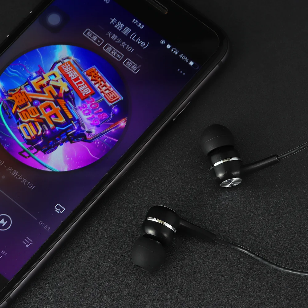 Auriculares deportivos con cable y micrófono para Samsung VPB S12, cascos coloridos con Supergraves, manos libres, 3,5mm, 1 unidad