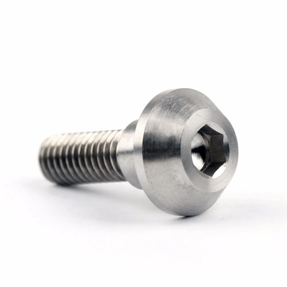 Areyourshop Motorcycle M6x20mm Disc Brake Rotor Bolts Screw For Suzuki GSXR for Yamaha R1 R6 FZ600 FZ1000 FJR1300 Titanium Bolts