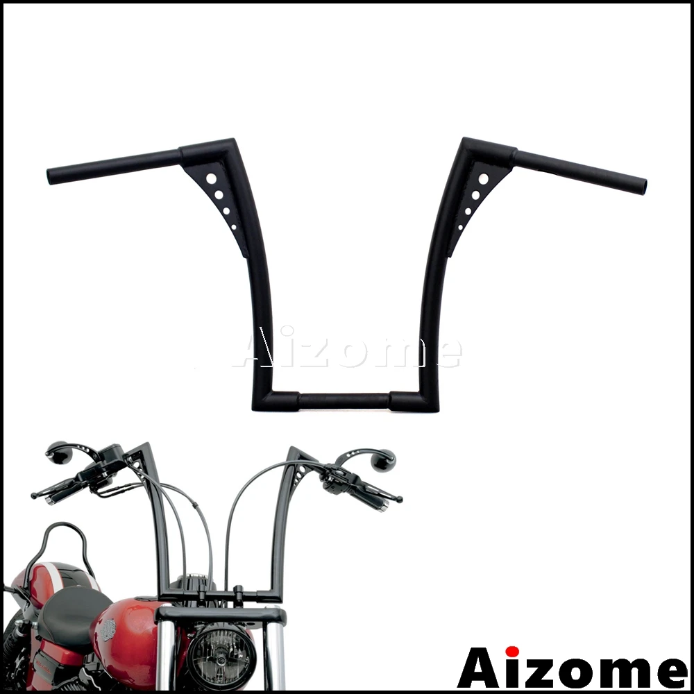 

1 1/4" Handle Bar 16" Rise 6.5" Backward Motorcycle Hanger Handlebar For Harley Sportster XL 1200 883 Softail FLST FXST Custom