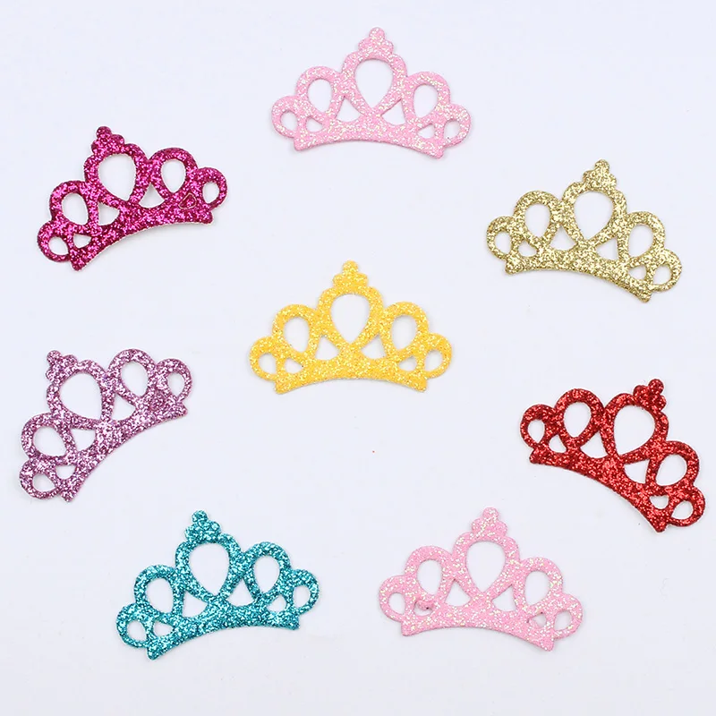 100pcs/lot Handmade Crown Patch Stick On Cartoon Stickers for Kids Handmade Craft Ornaments DIY Scrapbook Ablum Cards Decoration