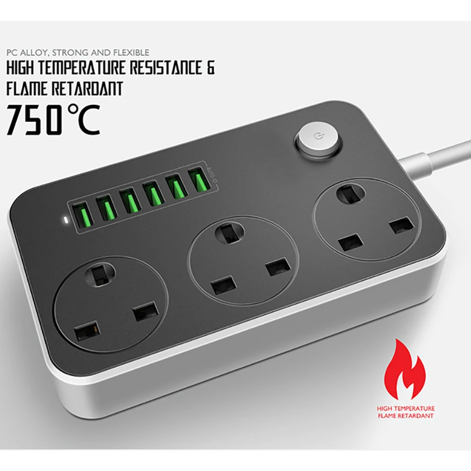 Sk3662 tomada de fiação de eletrodomésticos fiação de plástico multi-função usb doméstico eletrônico componentoffice viagem