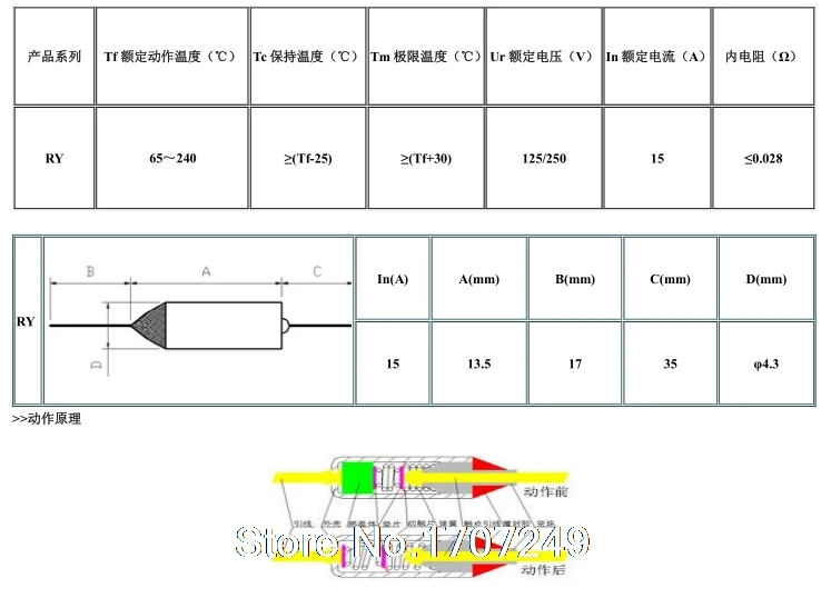 Free Shipping RY 100pcs/lot New Micro thermal fuse 10A 250V 250 Degrees 250 C Mini temp fuse metal shell Thermal Cutoff