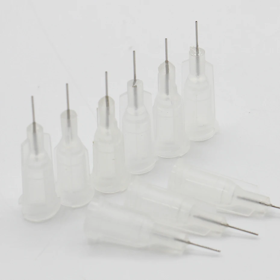 100Pc 27G length 23.5mm Precision passivated S.S. Dispense Tip with PP Safetylok hub, 0.5