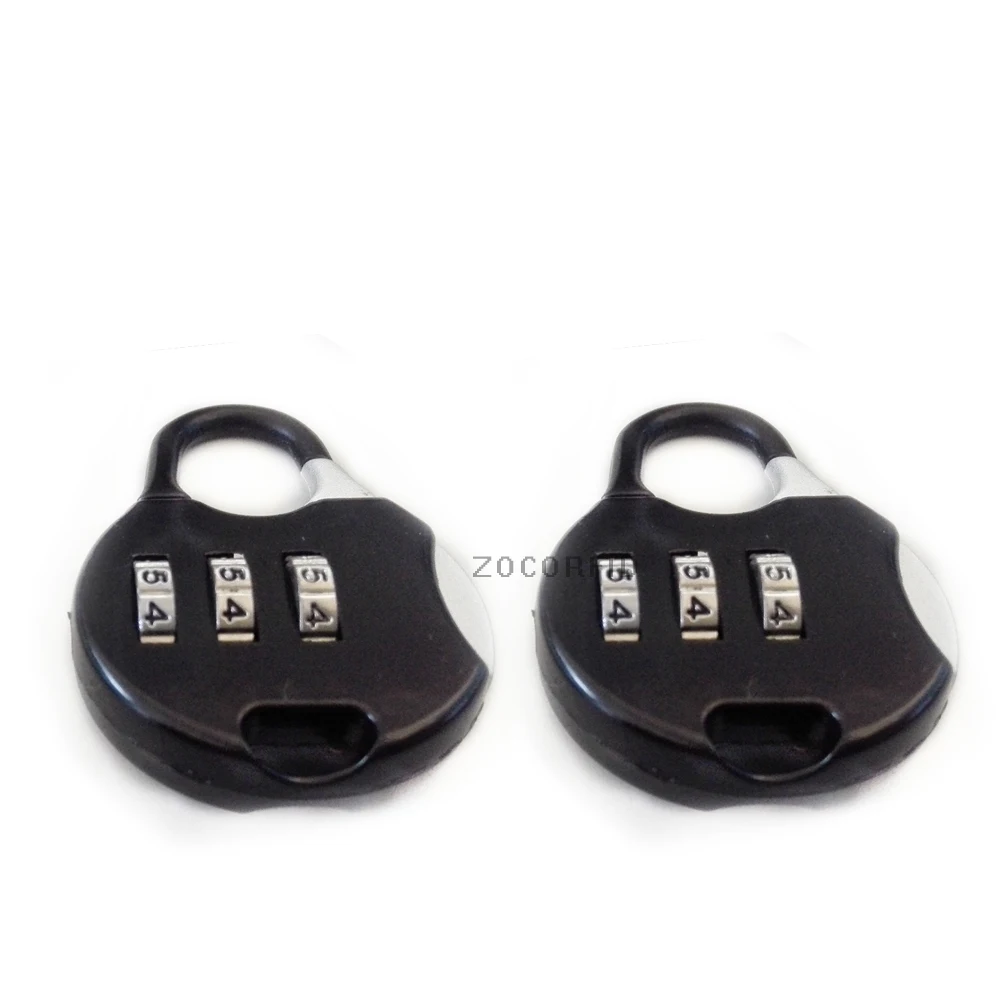 3 Dial Digit Password Lock Combination Suitcase Luggage Metal Code Password Lock Padlock Zinc Alloy  Keyed Padlock