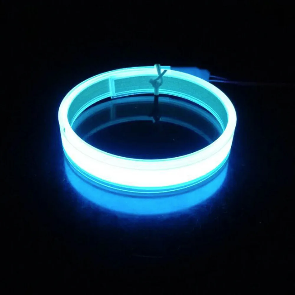 2aa 3V battery  5V USB or dc12v 5color Neon Light Glow EL Wire Rope tape Cable Strip LED cold Light Cap Car decorate ribbon lamp