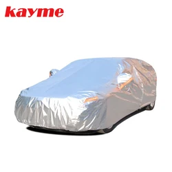 Kayme aluminium Waterproof car covers super sun protection dust Rain car cover full universal auto suv protective for vw toyota