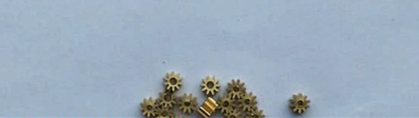 Metal Copper Gear 0.26 Modulus 10 Teeth 0.26M 10T 1mm Hole Diameter ,Outer Diameter 3.22mm Cycloid Gear