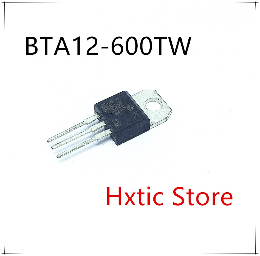 

NEW 10pcs/lot BTA12-600TW BTA12-600 BTA12600TW TRIAC SENS GATE 600V 12A TO220 IC