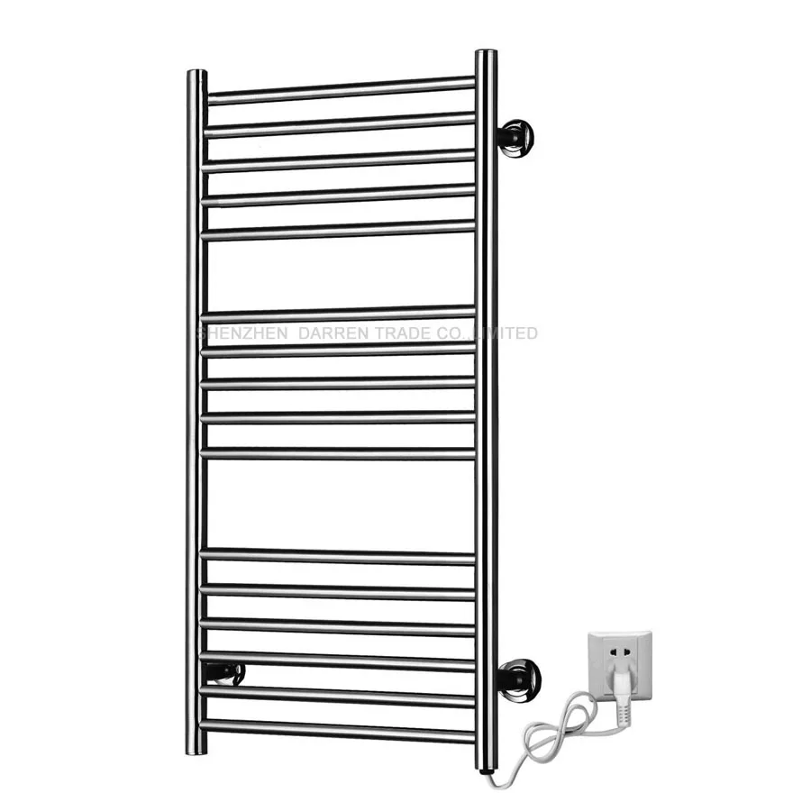 

110v/220v Heated Towel Rail Holder Bathroom AccessoriesTowel Rack Stainless Steel ElectricTowel Warmer Towel Dryer 120W 1pc