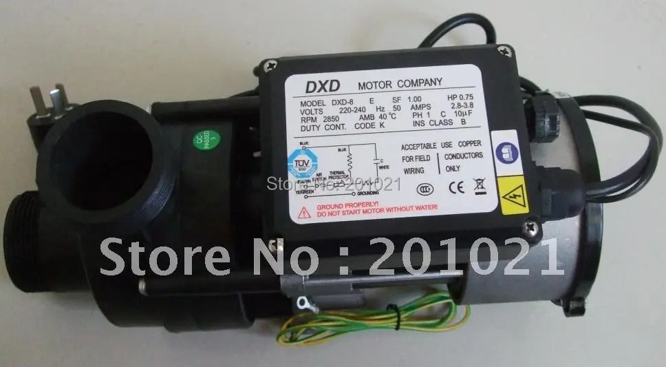 DXD-8 with 0.75 kw/1.0HP spa pump & bathtub pump & hot tub pump,Replacing LDPB-140A