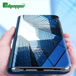 360 Smart Mirror Flip Case For Samsung S25 Ultra S24 FE S23 S21 Plus S20 Cover For Galaxy Note 20 10 9 A15 A35 A14 A54 A16 A55