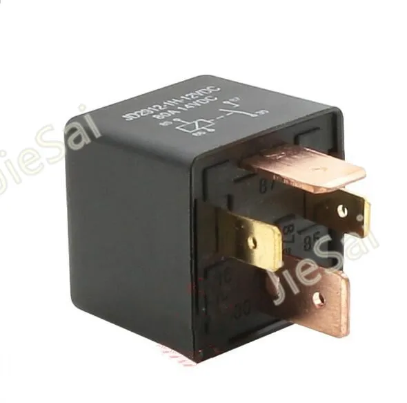 Black universal 4 pin DC80A 12V 24V 36V 48V   electronic relay auto relay for  Battery car